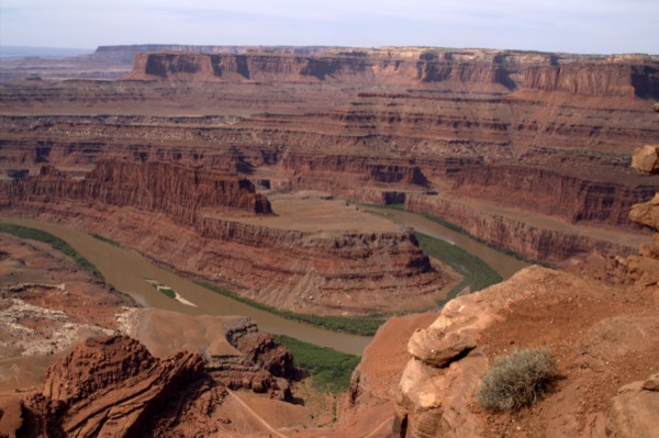 The Colorado River gooseneck bend seen from Dead Horse Point