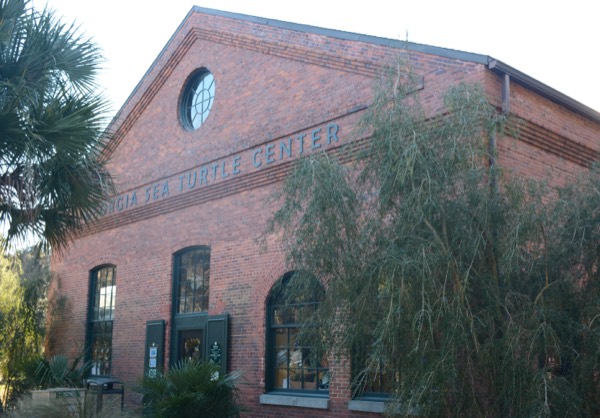 The historic brick building housing the Georgia Sea Turtle Center on Jekyll Island
