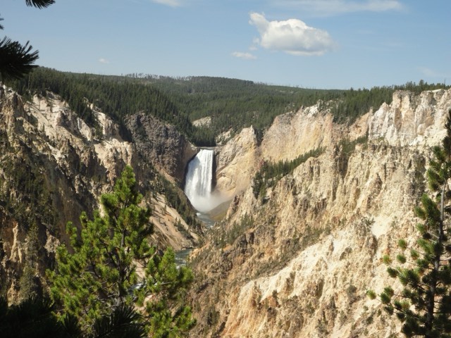 The Lower Falls of the Grand Canyon of the Yellowstone from Artist Point