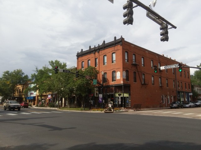 The historic red-brick Victorian storefronts of the Old Colorado City district