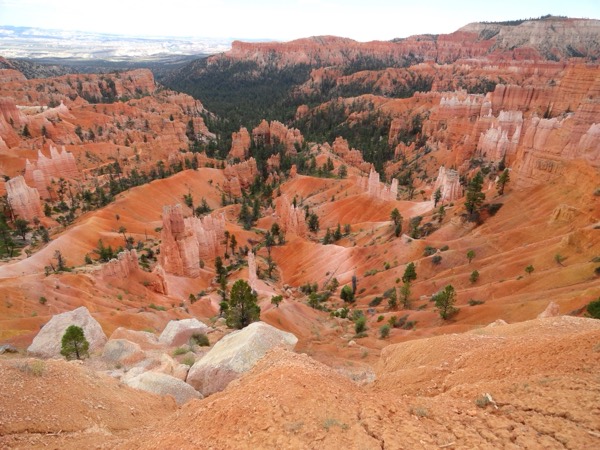The Rim Trail along the edge of the Bryce amphitheater