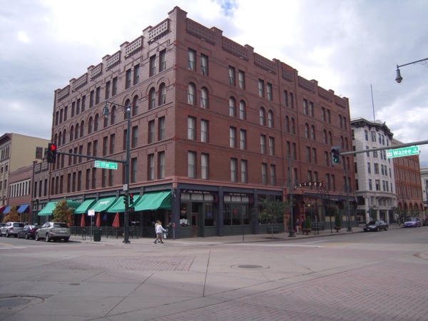 The Oxford Hotel, an 1891 red-brick landmark in Denver's LoDo district